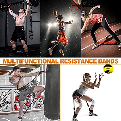 SFEEXUN Boxing Resistance Bands Set for Speed and Agility, Workout Band Ankle Exercise Bands Legs Ankle Straps for Resista...