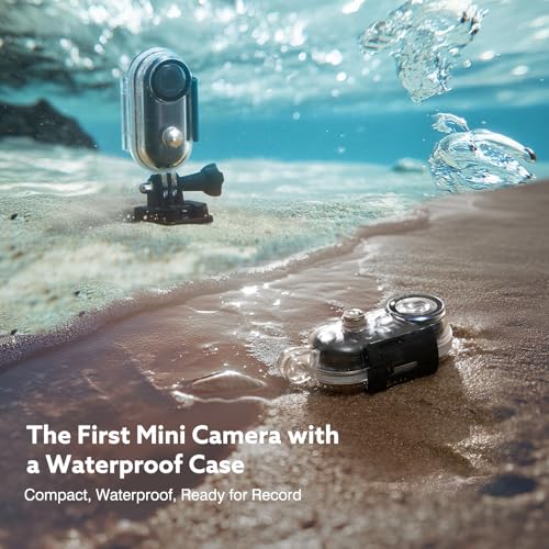 Losfom Z10 4K Action Camera, 256GB Wearable Sports Camera with Waterproof Case, Magnetic Clip, and Quick-Mount Accessorie...