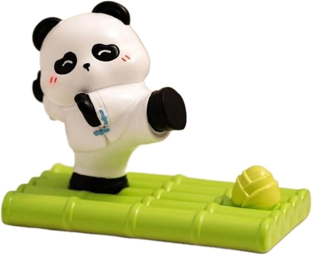 Panda Bear Phone Holder, Cute Resin Animal Phone Stand for Desk, Decorative Cartoon Cellphone Holder with Stable Base, Compact Mobile Stand for Home Office Table