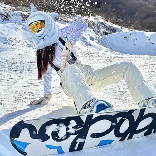 Shark Ski Helmet Cover Cute Shark face Mask Winter Warm Outdoor Hooded Sports Windproof Style Hat Scarf 3 in1