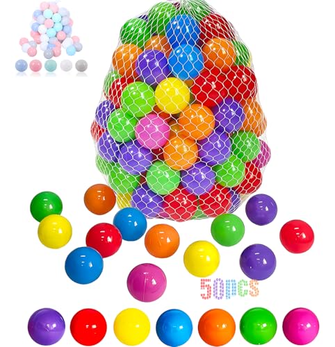 LANGXUN 50 100 200 Soft Plastic Ball Pit Balls for Kids, Gift for Baby Toddler Birthday Christmas, Ball Pit Play Tent, Bab...