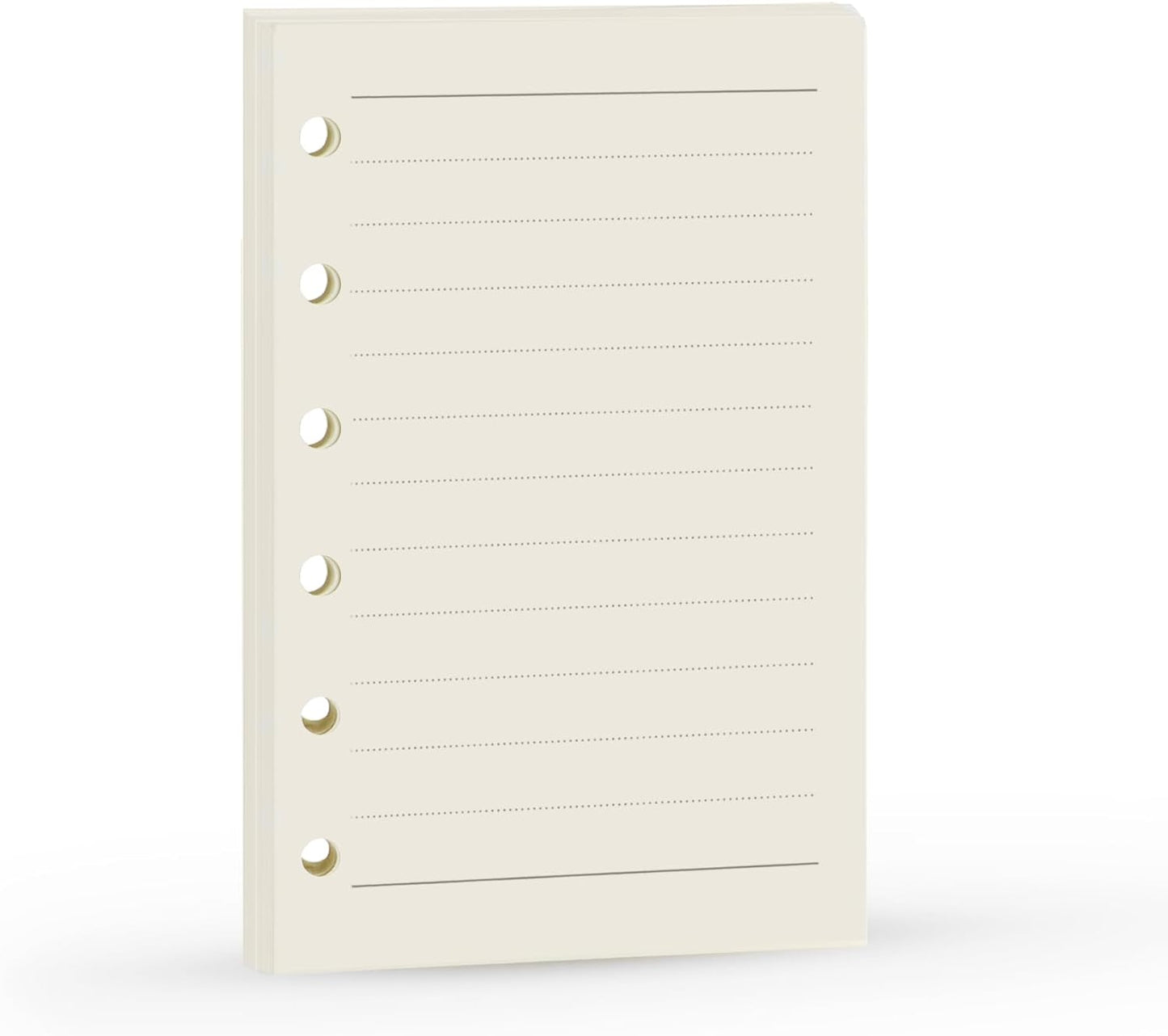 A7 Planner Refill, A7 Agenda Refill Paper Rulled Line for 6 Rings Filofax, Personal Mini Journal Inserts, 6 Holes/100gsm,Pocket Size 4.84 x 3.23'', Harphia