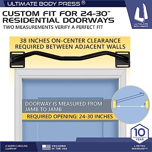 Ultimate Body Press Wall Mounted Doorway Pull Up Bar
