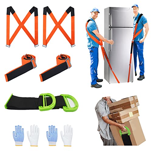 Moving Straps Lifting（Padded） one Person 2-Person Lifting and Moving System Appliance,for Harness Moving Mattress Couch Fu...