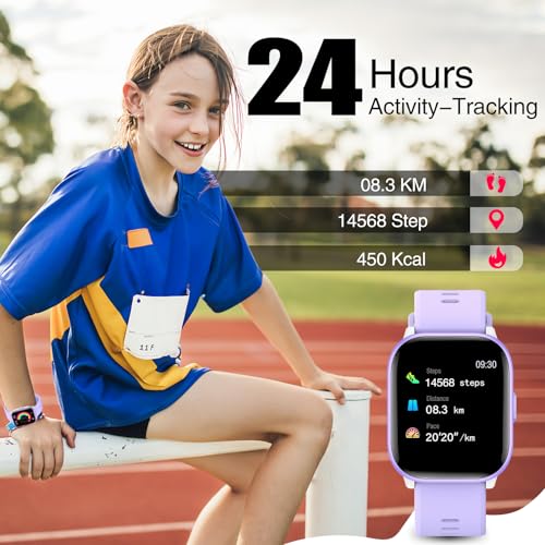 meoonley Kids Watch for Girls Boys with IP68 Waterproof, Girls Watch with 19 Sports Modes, Sleep Tracking, Pedometer, Stop...