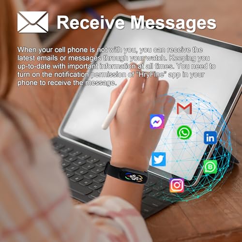 Consss Fitness Tracker Watch, 4-7 Day Battery Life, Pedometer, Blood Oxygen, Heart Rate, Sleep & Stress Monitoring, Waterp...