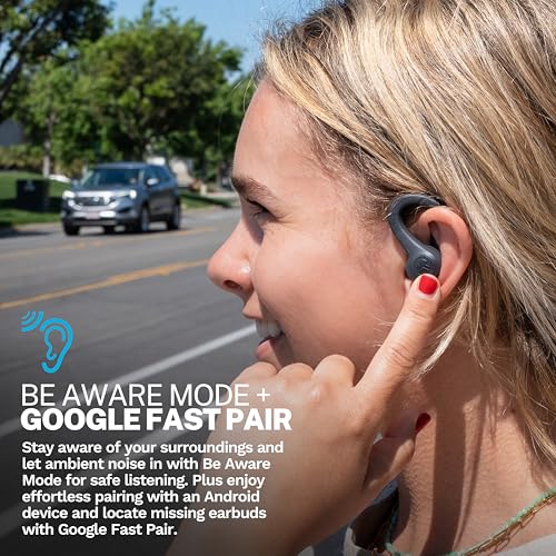 JLab Go Sport+ Wireless Workout Earbuds Featuring C3 Clear Calling, Secure Earhook Sport Design, 35+ Hour Bluetooth Playti...