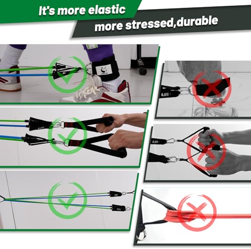 Slim Panda Door Anchor Strap for Resistance Bands, Door Resistance Bands for Workouts, Strength Training, Portable Door Gy...