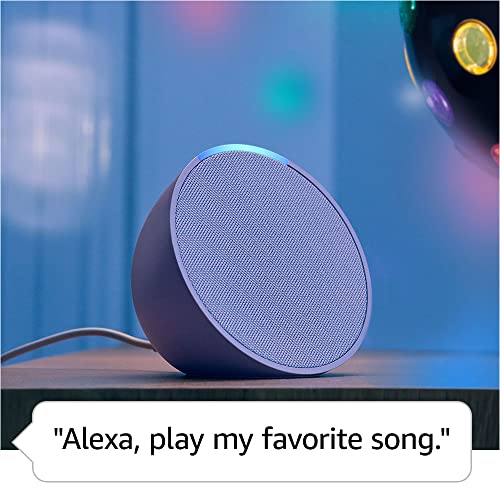 Amazon Echo Pop (newest model), Our smallest speaker, Designed for Alexa+, Fits in any room, Glacier White