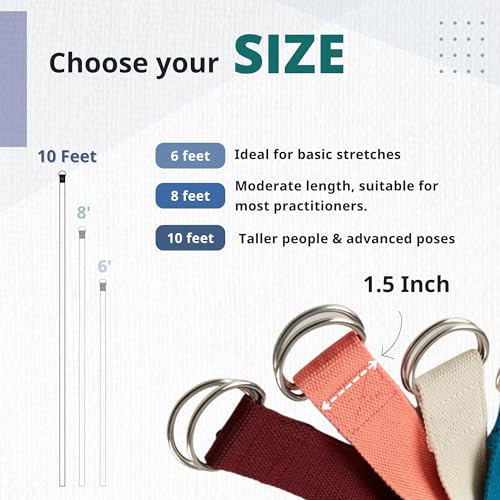 Everyday Yoga Foam Block and Yoga Strap Set, Soft Non-Slip Surface for Stability, Balance, and Deepen Stretches - Ideal fo...