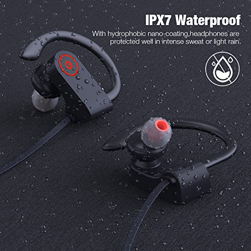 JOYWISE Bluetooth Wireless Headphones 16H Playtime Earbuds with Mic Stereo in-Ear Earphones, IPX7 Waterproof Sports Sound ...