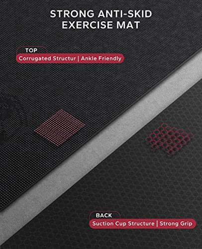 HAPBEAR Extra Large Exercise Mat-7'x5'/6'x8'/6'x9'/6'x10'/6'x12'x8mm(1/3 inch),Non-Slip, Ultra Durable, Thick Workout Mats...