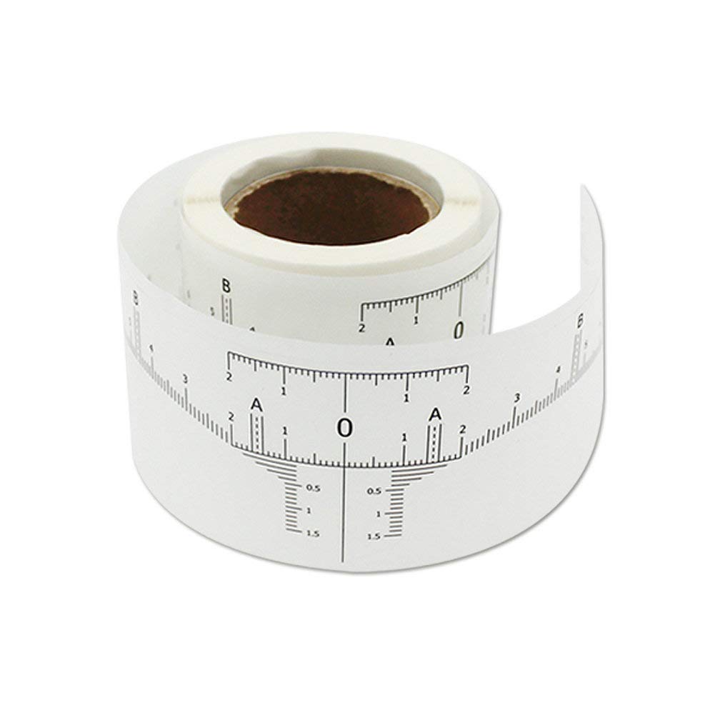 HOTWE Eyebrow Ruler Sticker for Microblading - Disposable Adhesive Eyebrow Measurement Stencil for Tattooing - brow Makeup Tools