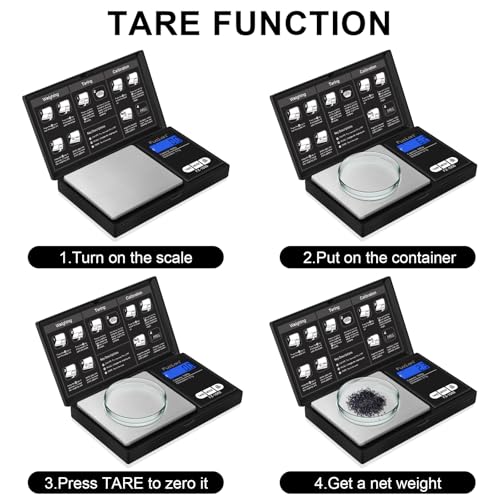 Fuzion Digital Pocket Gram Scale 1000g/0.1g, Small Digital Scales Grams Ounces Grains, Herb Scale, Jewelry Scale, Portable...
