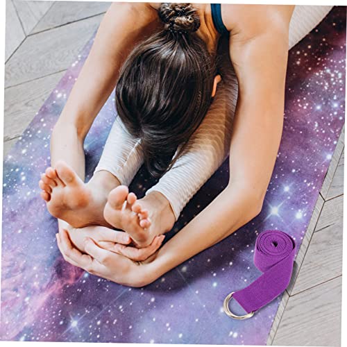 BESPORTBLE 2pcs Yoga Stretching Strap Back Buckle Professional Fitness Band for Yoga Stretching Back Calf Exercise Mat Holder