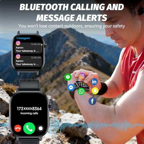 uaue Smart Watch for Men Women, Fitness Tracker with 178+ Sports Modes, Fitness Watch with 2.06" AMOLED Touchscreen, Heart...