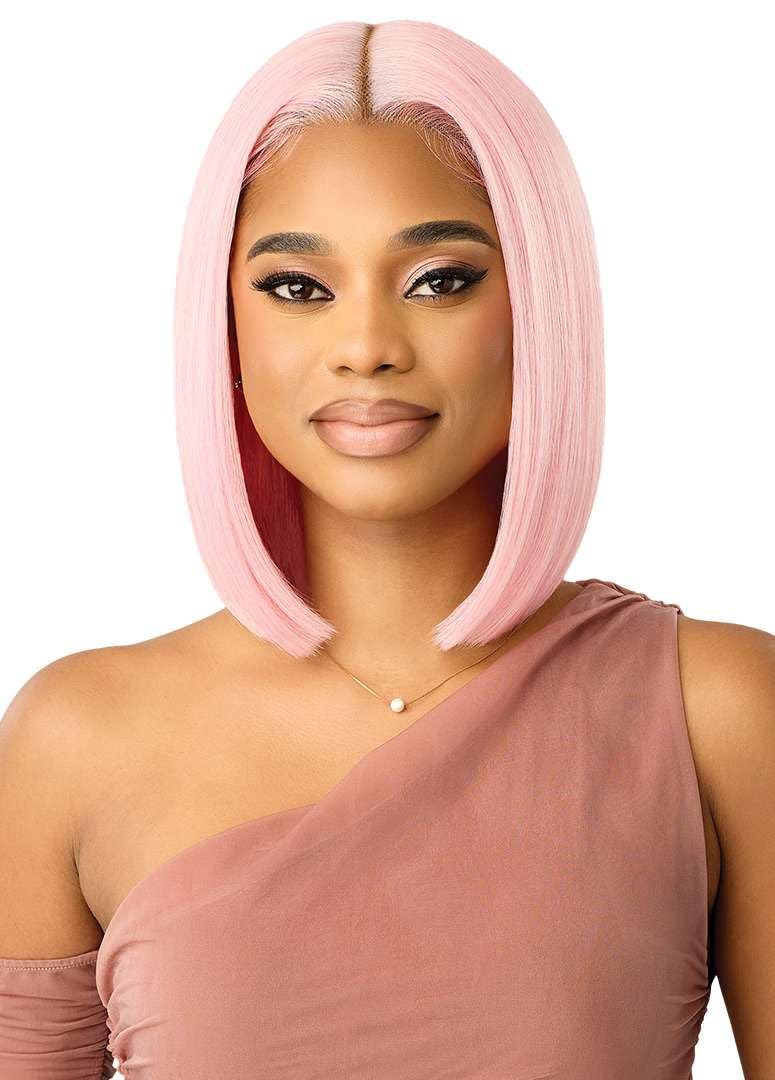 Outre Lace Front Wig - Perfect Hair Line - Swoop Series Y-Part 203 (FLAMINGO PINK)