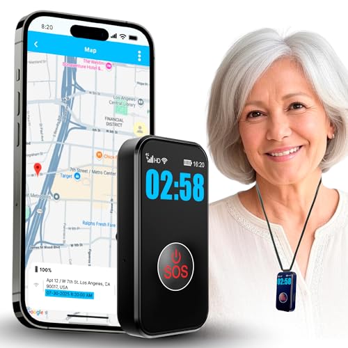 SecuLife New 2026 Fall Alert Device, Medical Alert Pendant with for Seniors, SOS Call, GPS Tracking & Reminders – Wearable...