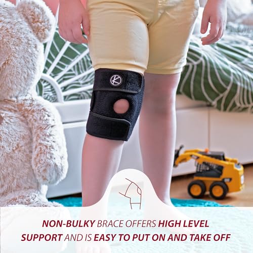 KARM Kids Knee Brace - Osgood Schlatter Knee Brace Youth for Kids, Sports, Pain, Arthritis, Patella, Meniscus Tear, MCL, A...