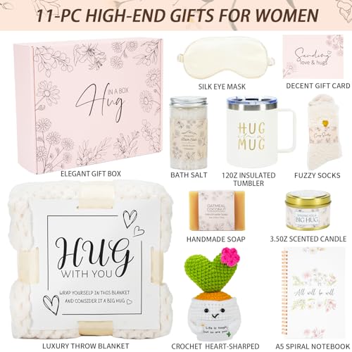 Get Well Soon Gifts for Women – Self Care Spa Gift Basket, Thinking of You Gifts Sympathy Care Package, Sending Hugs Recov...