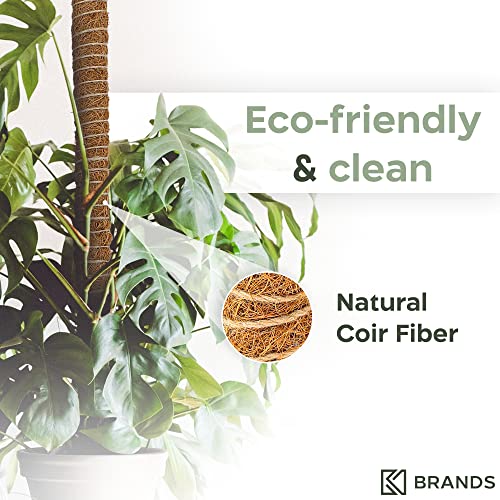 2 Pack 28'' Bendable Moss Pole Monstera Plant Support for Climbing Indoor Plants - Stakes for Potted Climbers - Tall Stick...