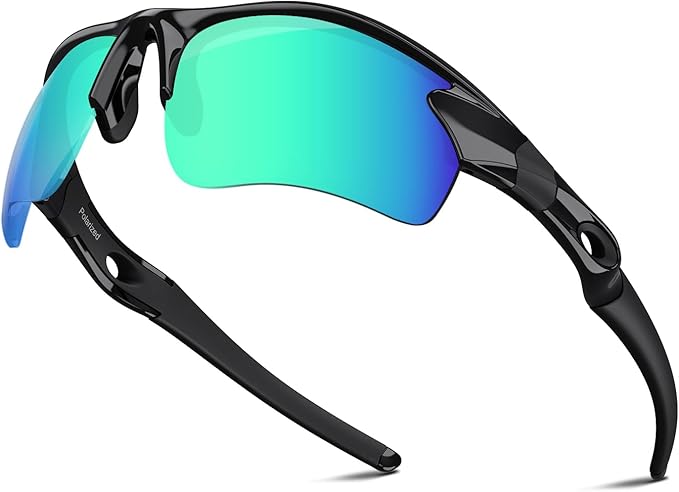 Rosemal Polarized Sunglasses for Men Women Running Sunglasses Sports Cycling Driving Fishing Baseball Golf TAC UV400 TR90