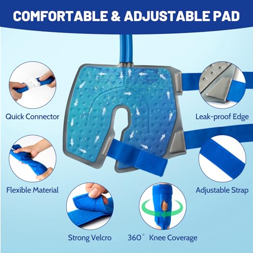 GALINAND Ice Machine for Knee After Surgery 2.0, Portable Cold Therapy Machine for Knee Replacement, Ice Therapy for Post ...