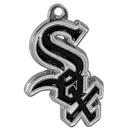 Siskiyou Gifts MLB Chicago White Sox Necklace Chain with State Shape Charm, Team Colors, One Size