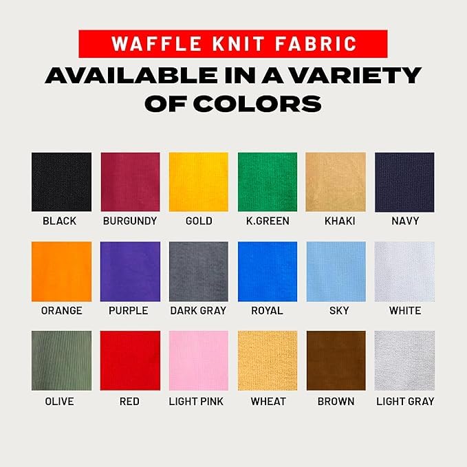 Access Men’s Heavyweight Thermal Shirt Crew Neck, Waffle Knit Long Sleeve Base Layer for Cold Weather