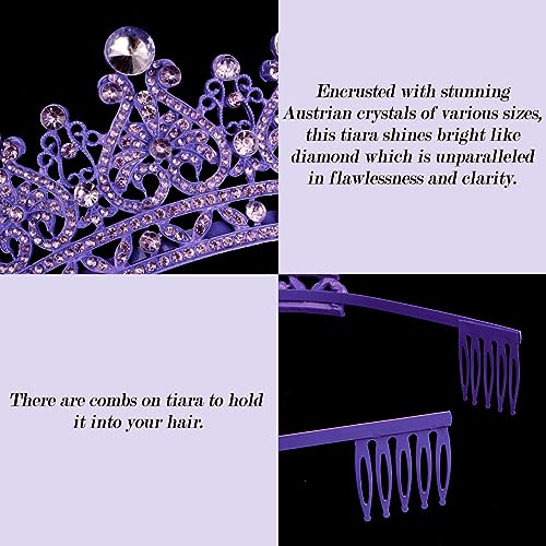TOBATOBA Tiaras and Crowns for Women Crystal Wedding Tiara for Bride, Royal Queen Crown Princess Tiara Quinceanera Crown C...