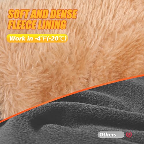 ihuan Winter Waterproof Ski Gloves Men Women, Snow Warm Cycling Cold Weather, Driving Biking Running