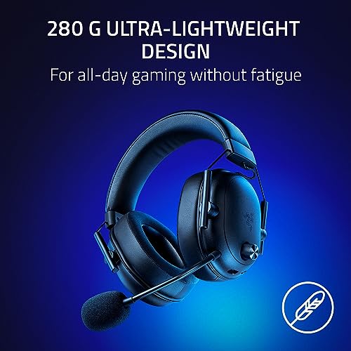 Razer BlackShark V2 HyperSpeed Wireless Gaming Headset: 280g Lightweight - THX Spatial Audio - Bendable Mic - 50mm Drivers...