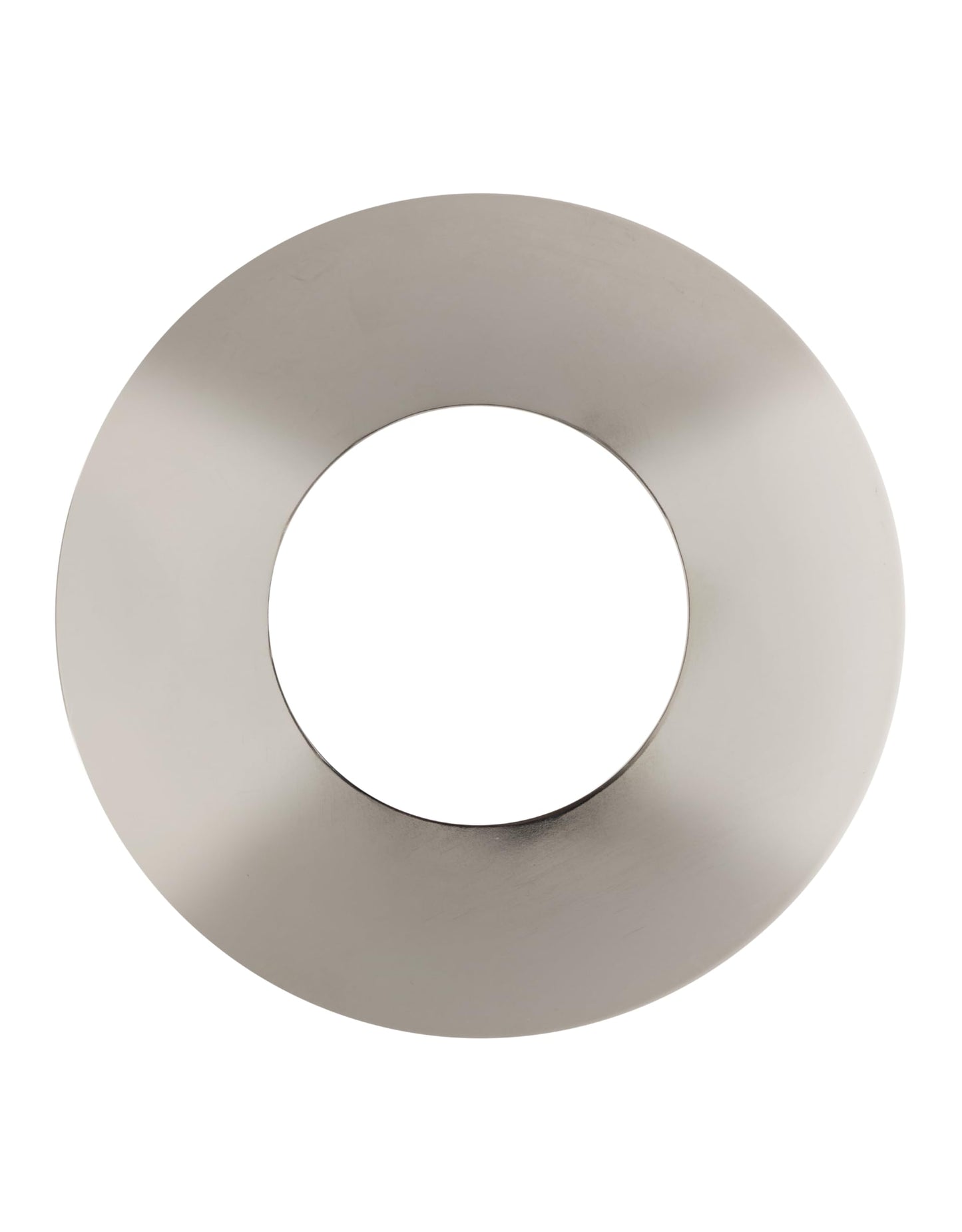 The Can Converter Ceiling Medallion for Recessed Can Light – Home Improvement Decorative Steel Flat Goof Ring & Cover Plate for 5" & 6" Cans, Small Ceiling Medallion for Chandeliers, Polished Chrome