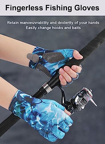 SUJAYU Fishing Gloves - Men & Women's UV Protection Sailing, Kayak, Paddling & Rowing Gloves