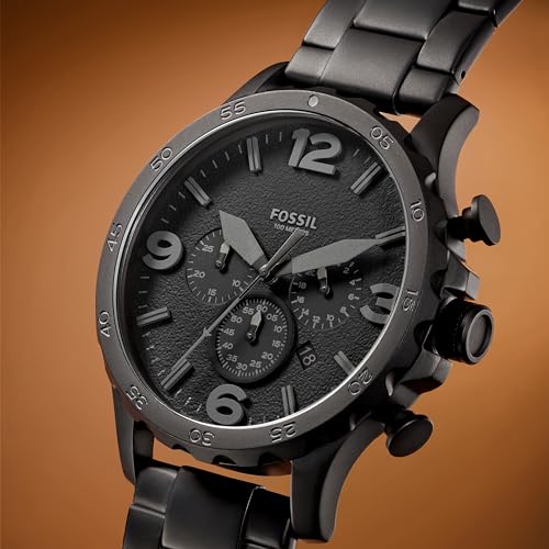 Fossil Men's Nate Oversized Stainless Steel Chronograph Watch