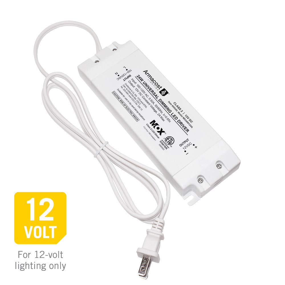 Armacost Lighting 24-Watt Universal Dimmable 12V DC LED Driver TRIAC 840240