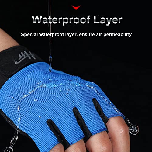 SUJAYU Fingerless Gloves - Multipurpose Water & Sports Gloves for Fishing, Sailing, Rowing, Kayaking & More - Men & Women