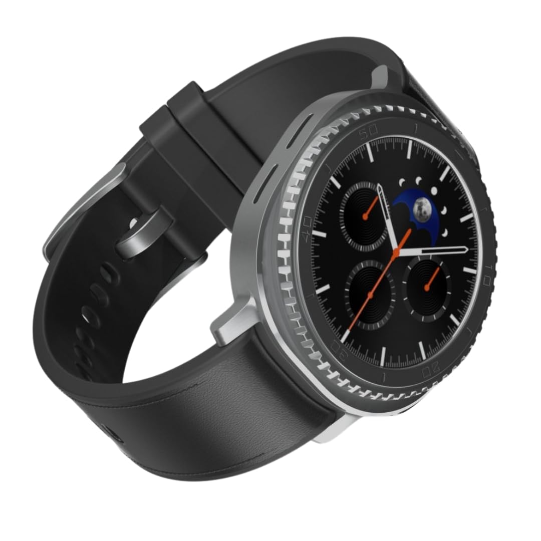 SAMSUNG Galaxy Watch 8 Classic | 46mm, Rotating Bezel | AI Smartwatch w/ 1.34" AMOLED, Wear OS 6, Wi-Fi, Bluetooth, GPS Fitness Tracker, IP68 | International Model L500 | w/Fast Charger, Black
