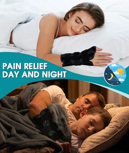 Oyakin Wrist Brace with Thumb Support for Carpal Tunnel, Thumb Brace for De Quervain's Tenosynovitis, Tendonitis, Thumb Sp...