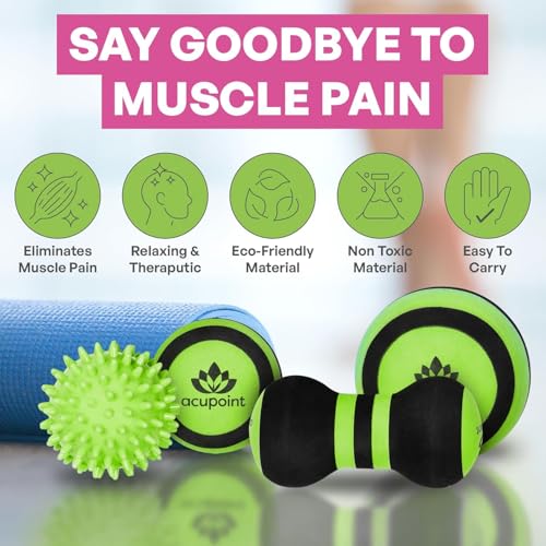 Acupoint Massage Ball Therapy Set for Muscle Knots and Post-Workout - Physical Therapy Balls, Trigger Point & Yoga Therap...