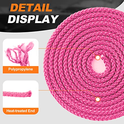 Tether Tite Utility Cord Diamond Braided 1/8" x45' Polypropylene Rope (30lbs) Heavy Duty General Purpose Rope for Marine,C...