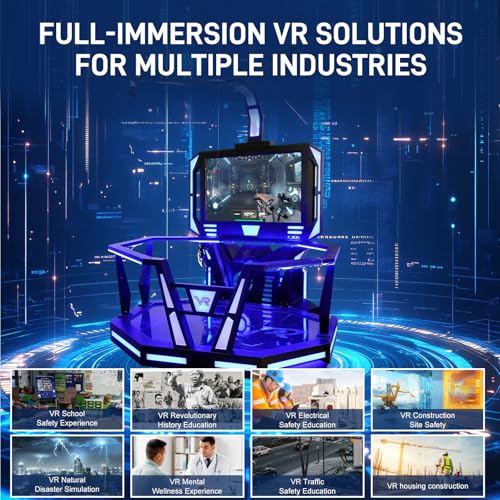 VR Omni-Directional Treadmill Platform System - Commercial Arena with 200+ Games, Remote Updates & Multiplayer Support, Al...