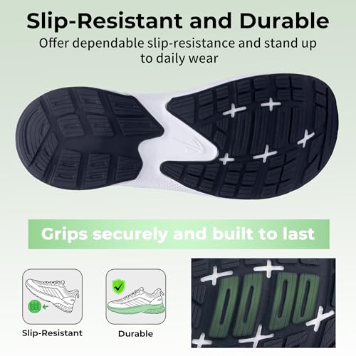 AOV Wide Toe Box Running Shoes Women Arch Support Walking Sneakers for Plantar Fasciitis Athletic Tennis Orthotic Shoes fo...