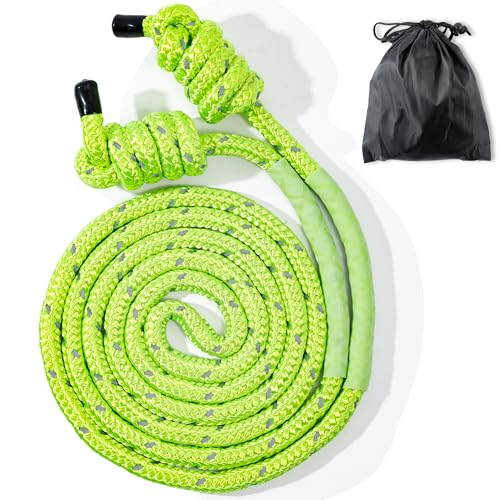 GQIRIL Flow Exercise Jump Rope - Long Weighted Jumping Rope for Workout Women Men Fitness, Adjustable Double Woven Heavy J...