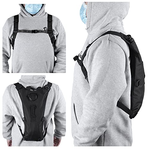 Outplea Tactical Hydration Pack Backpack with 3L Water Bladder for Men, Leakproof Military Rave Water Backpack for Running...