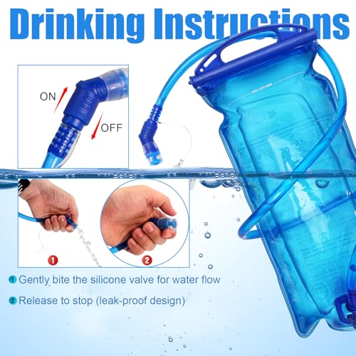 ONETOALL Running Vest for Women & Men, 6L Hydration Backpack with 2L Water Bladder, Lightweight Water Backpack for Trail R...