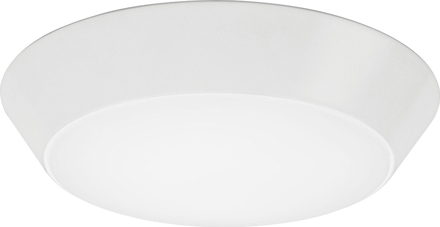 Lithonia Lighting 13in Round LED Flush Mount Ceiling Light, Dimmable, White, Alloy Steel, Model FMML 13 827