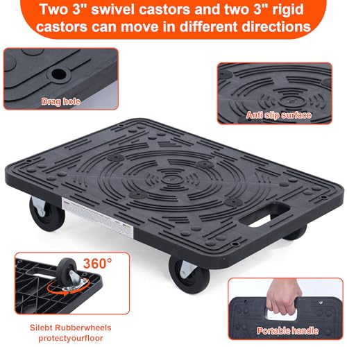 MaxWorks 80854 Furniture Movers Dolly With Wheels - 200 lb. Capacity
