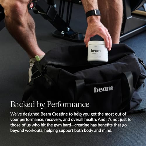 Beam Creatine Powder, Third Party Tested, Micronized Creatine Monohydrate Supplement, Creatine for Women and Men, Muscle S...