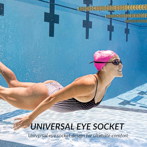 Sporti Unisex Adult Positive Optical Swimming Goggles, Antifog Swim Goggles for Men & Women, Shatter-resistant, Double Straps